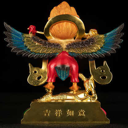 Mythstone Tibet Garuda Bird Alloy Keep Evil Spirits Away Home Decoration