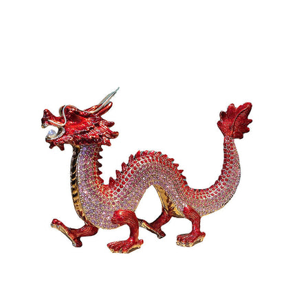 Mythstone Handmade Feng Shui Dragon Luck Success Home Decoration