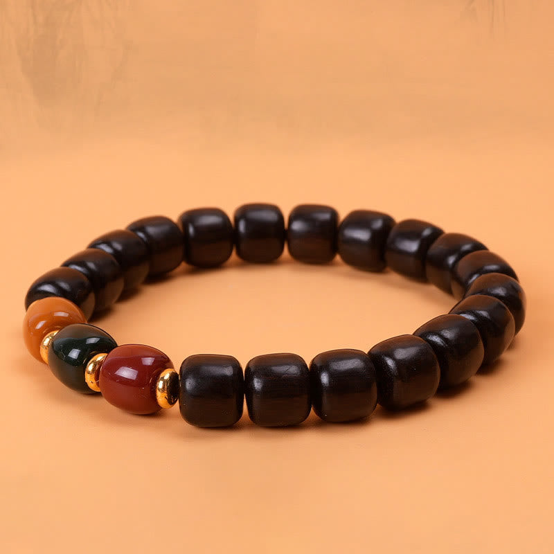 Mythstone Ebony Wood Rosewood Peace Balance Bracelet