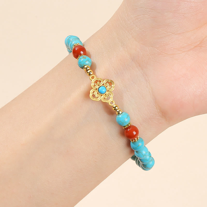 Mythstone Turquoise Bead Protection Balance Bracelet