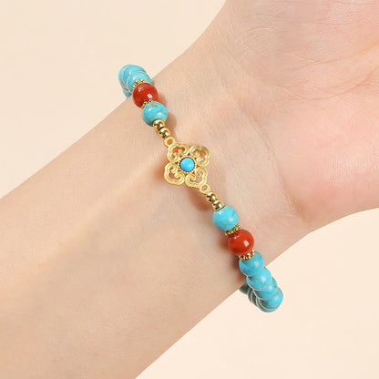 Mythstone Turquoise Bead Protection Balance Bracelet