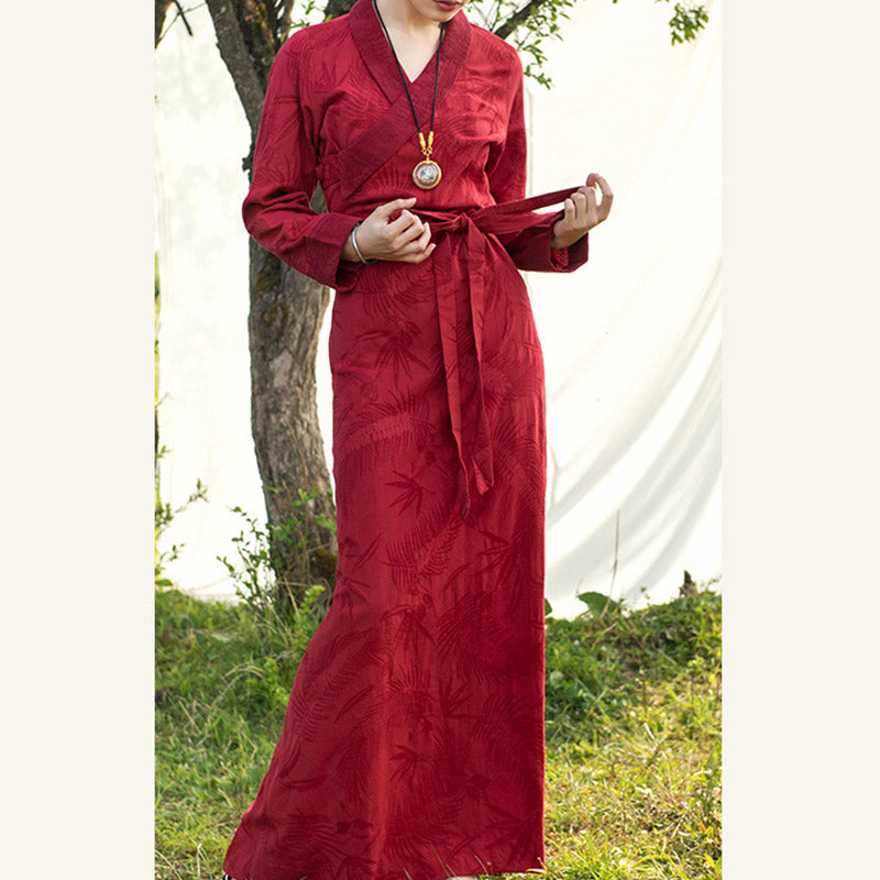 Mythstone Tibetan Dress Clothing Lhasa Long Wrap Dress Maxi Dress Women Clothing