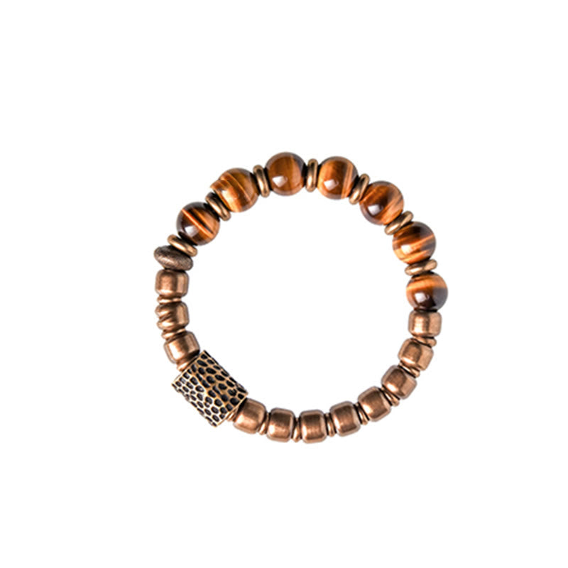 Mythstone Tiger Eye Stone Copper Protection Bracelet