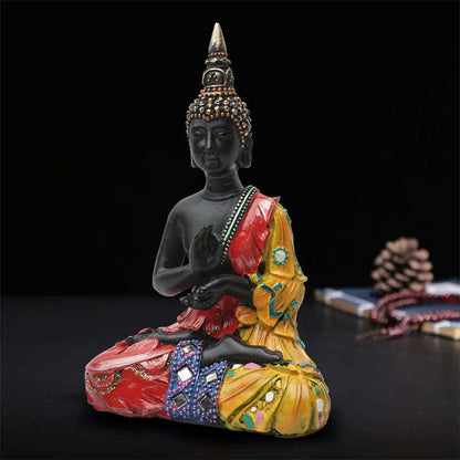 Mythstone Thai Buddha Serenity Resin Statue Decoration