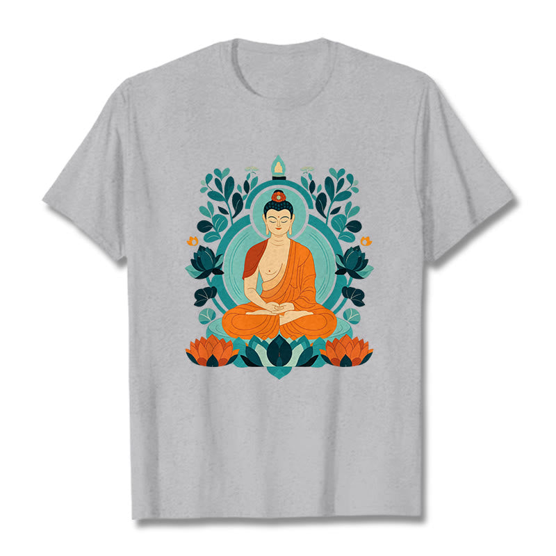 Mythstone Lotus Buddha Meditation Tee T-shirt