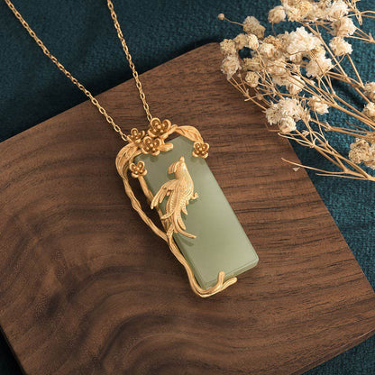 Mythstone Natural Green Aventurine Balance Necklace Pendant