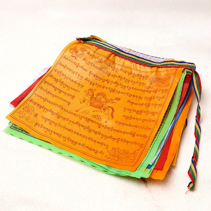 Mythstone Outdoor Long-lasting Windhorse 20 Pcs Prayer Flag