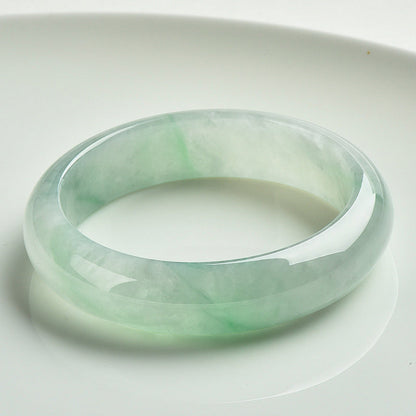 Mythstones  Natural Jade Prosperity Wealth Luck Bangle Bracelet