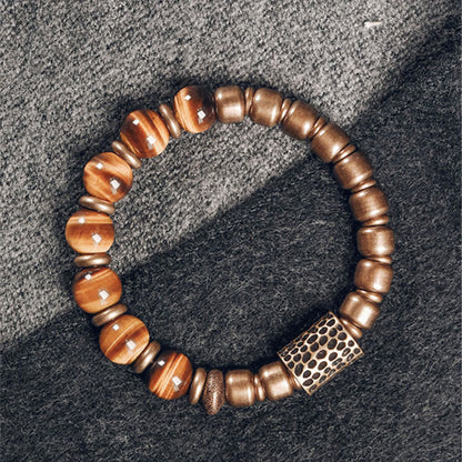 Mythstone Tiger Eye Stone Copper Protection Bracelet