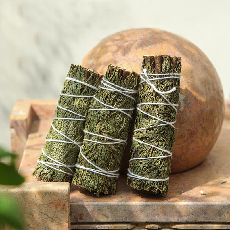 Mythstone Cedar Smudge Stick for Home Cleansing Incense Meditation and Rituals Cedar Sticks Incense Wands