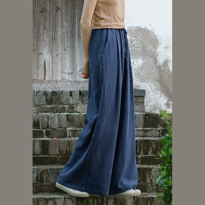 Mythstone Drawstring Wide Leg Pants Casual Women's Yoga Pants With Pockets