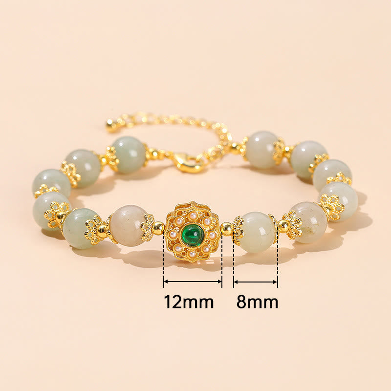 Pulsera de cadena de cuentas de jade natural Mythstone para la prosperidad