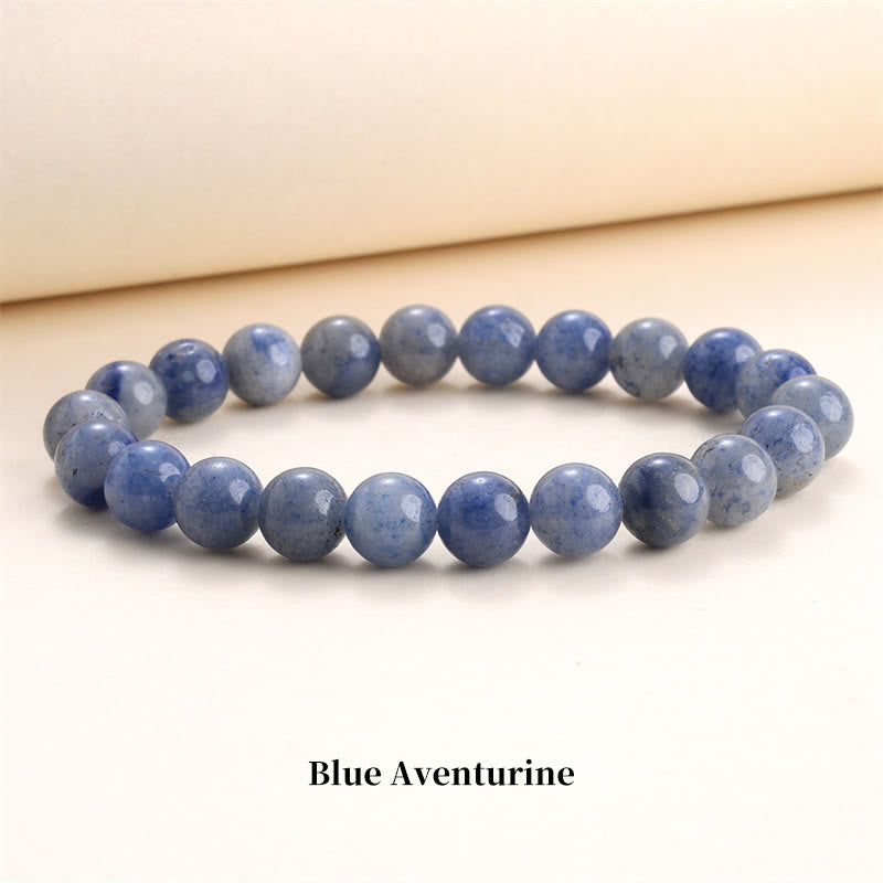 Mythstone Natural Stone Quartz Healing Beads Bracelet