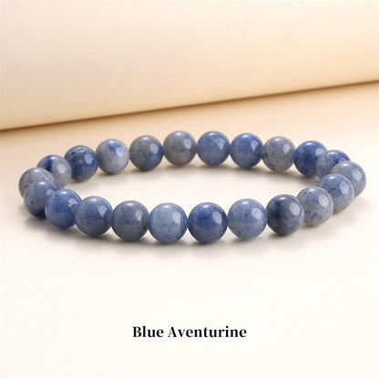 Mythstone Natural Stone Quartz Healing Beads Bracelet