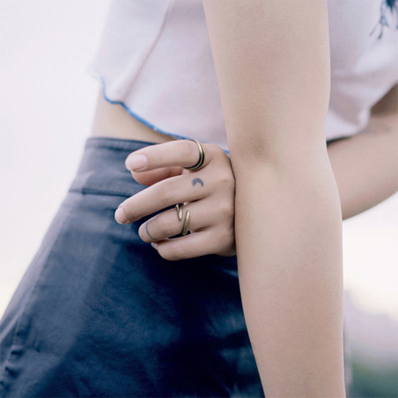 Mythstone Simple Design Copper Luck Adjustable Ring