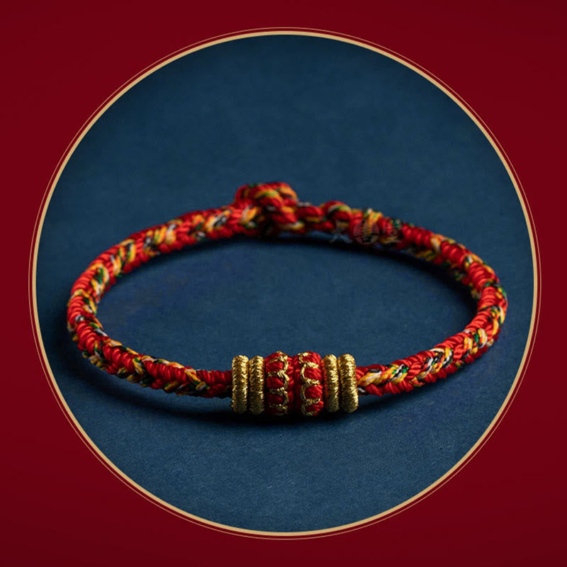 Pulsera trenzada hecha a mano con el zodíaco chino, Buda natal, suerte y fuerza, de Mythstone Tibet