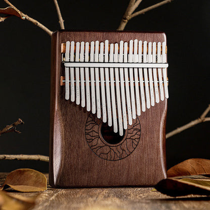 Mythstone Kalimba 17/21 Keys Thumb Piano Lotus Design Portable Finger Piano