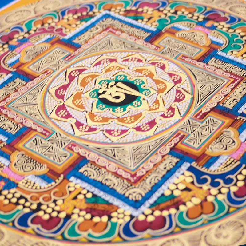 Mythstone Tibetan Handmade Thangka Painting Blessing Thangka Blind Box Random Color Pattern