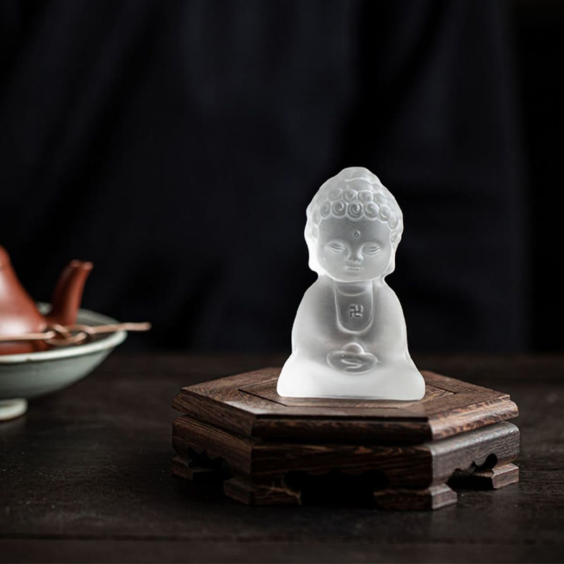 Mythstone Mini Tathagata Buddha Liuli Serenity Desk Decoration