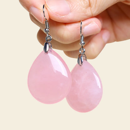 Mythstone Natural Aventurine Dangle Healing Drop Earrings