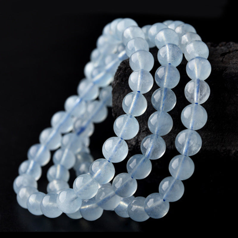 Mythstone Natural Aquamarine Peace Healing Bracelet