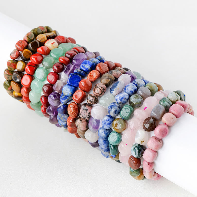 Natural Irregular Shape Crystal Stone Spiritual Awareness Bracelet