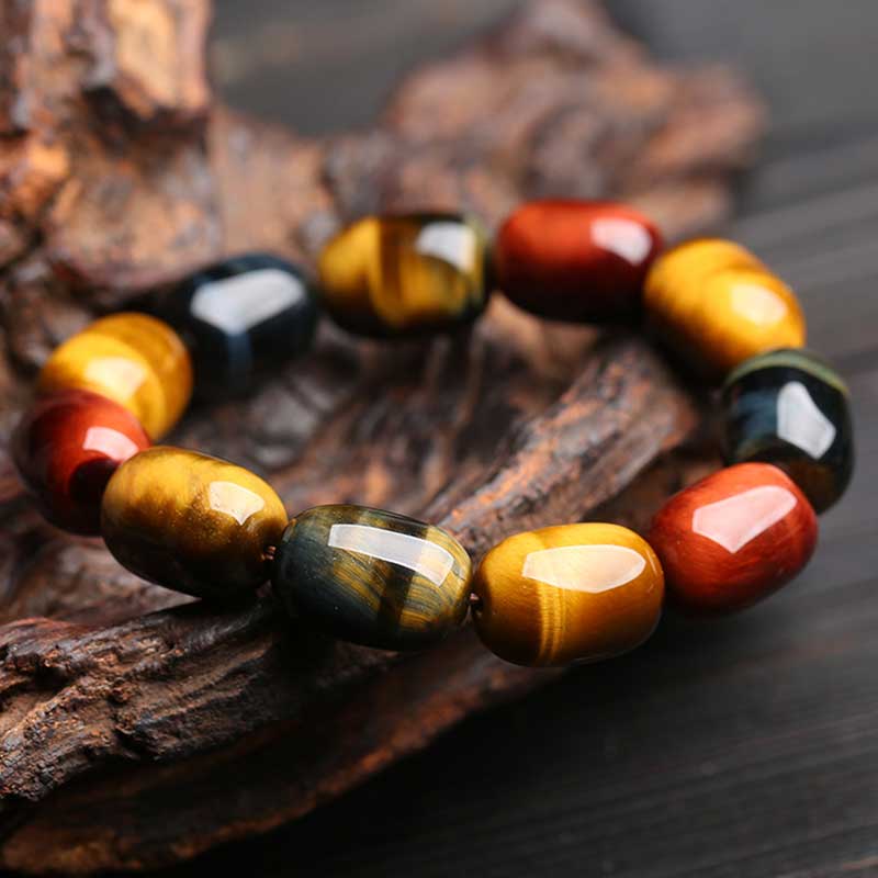 Mythstone Natural Tiger Eye Healing Protection Bracelet