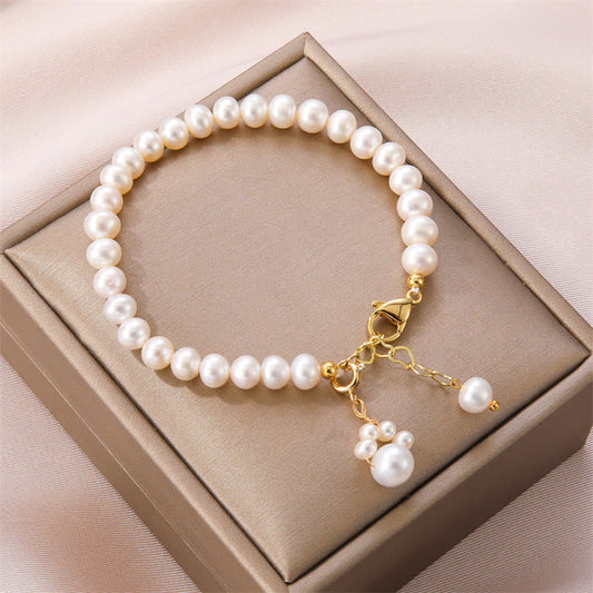 Mythstone Pearl Cat Paw Healing Chain Bracelet