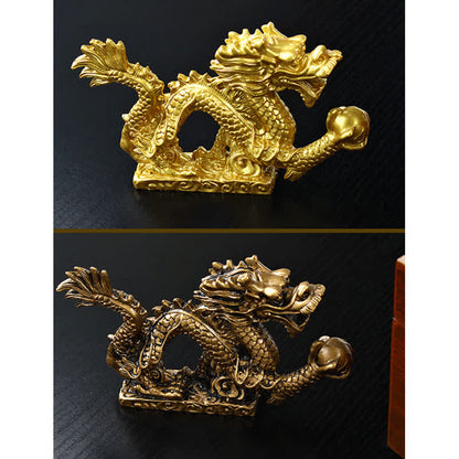 Mythstone Feng Shui Dragon Auspicious Cloud Wealth Luck Decoration