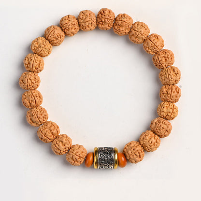 Pulsera de la riqueza y la buena suerte con la semilla de Bodhi de Rudraksha del Tíbet Mythstone