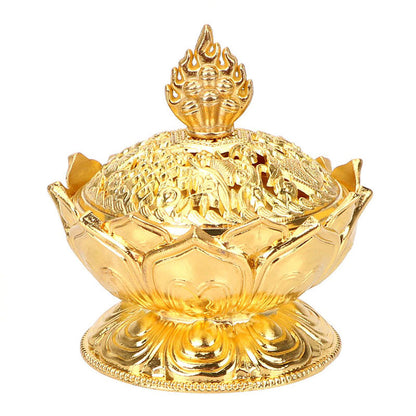 Mythstone Tibetan Lotus Shaped Purify Incense Burner