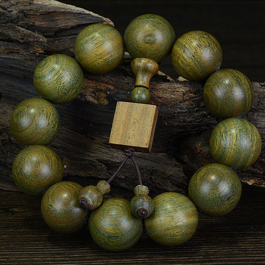 Mythstone Tibetan Green Sandalwood Cure Bracelet