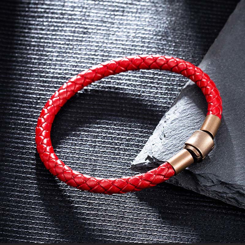 Mythstone Vintage Leather Rope Luck Braid String Bracelet