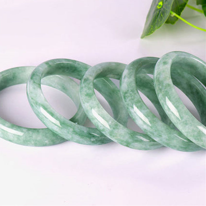 Mythstone Natural Jade Prosperity Bangle Bracelet