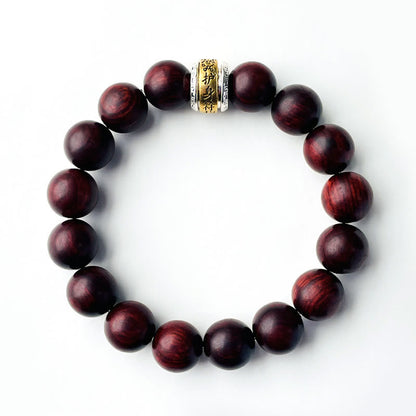 Mythstone Small Leaf Red Sandalwood Amulet Protection Bracelet