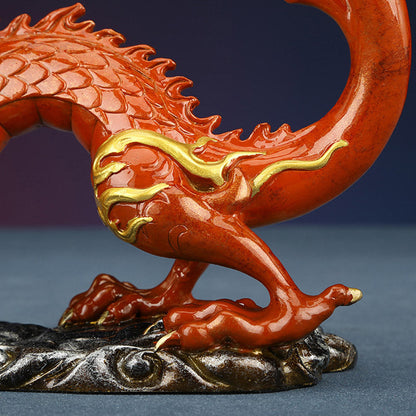 Mythstone Year Of The Dragon Copper Success Home Decoration