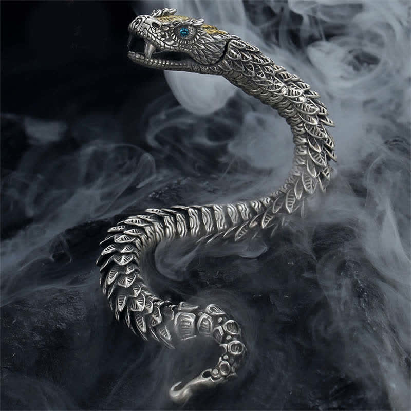 Mythstone Dragon Snake Handmade Amulet Protection Chain Bracelet