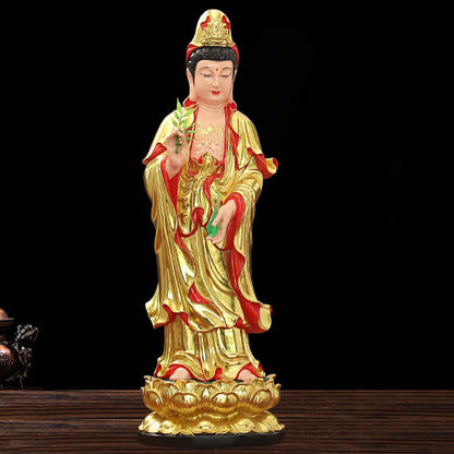 Mythstone Chenrezig Bodhisattva Avalokitesvara Figurine Harmony Resin Statue Home Decoration