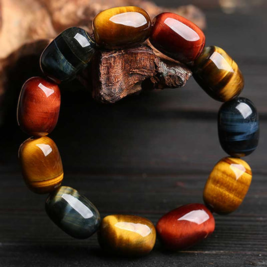 Mythstone Natural Tiger Eye Healing Protection Bracelet