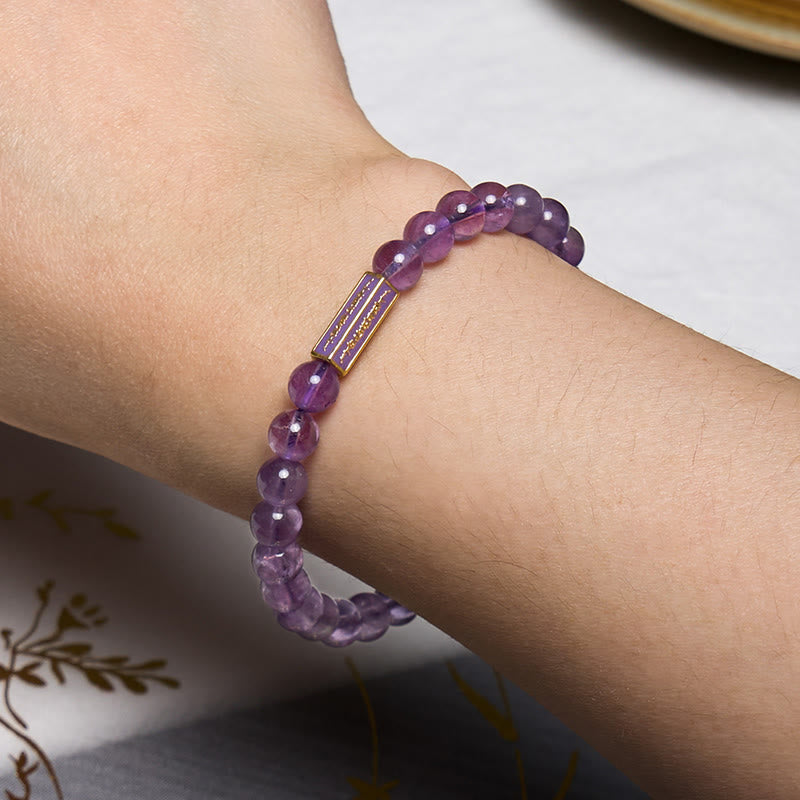 Mythstone Natural Amethyst Inner Peace And Healing Bracelet