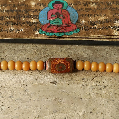 Mythstone Tibet 108 Mala Beads Bodhi Seed Bagua Vajra Wealth Bracelet