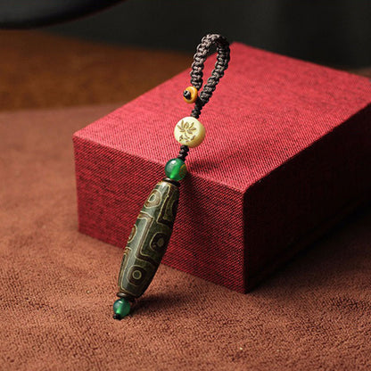 Mythstone Tibetan Nine-Eye Dzi Bead Wealth Decoration