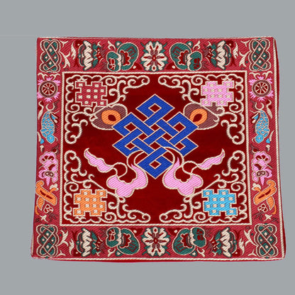 Mythstone Prayer Altar Mat Healing Meditation Vajra Auspicious Symbols