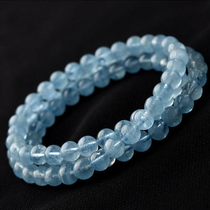 Mythstone Natural Aquamarine Peace Healing Bracelet