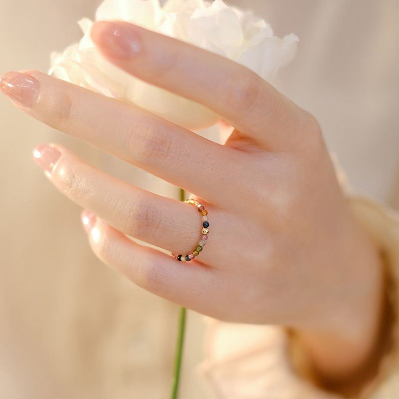 Mythstone Natural Tourmaline Positive Love Ring