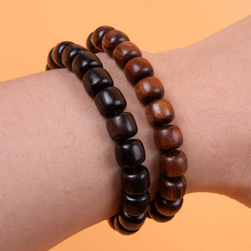 Mythstone Ebony Wood Rosewood Peace Balance Bracelet