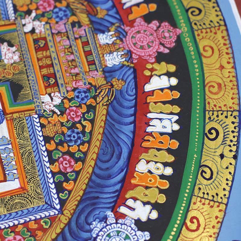 Mythstone Tibetan Thangka Painting Blessing Handmade Decoration