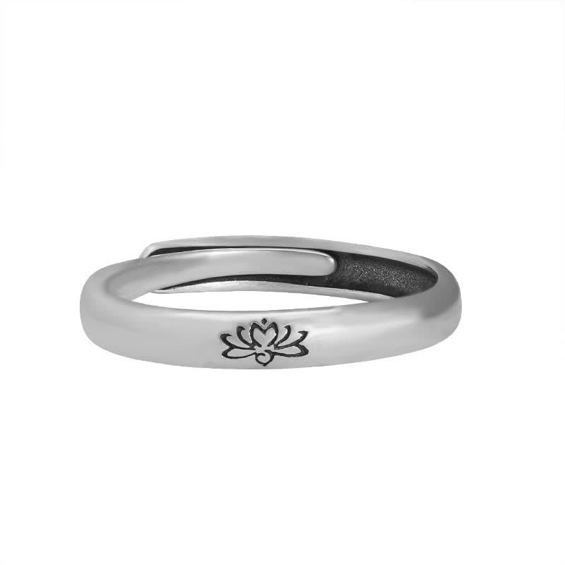 Mythstone 925 Sterling Silver Lotus Flower Enlightenment Ring