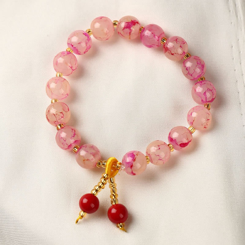 Mythstone Liuli Glass Bead Blessing Harmony Bracelet