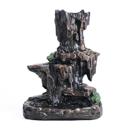 Mythstone Waterfall Backflow Incense Burner Mountain Tower Incense Holders